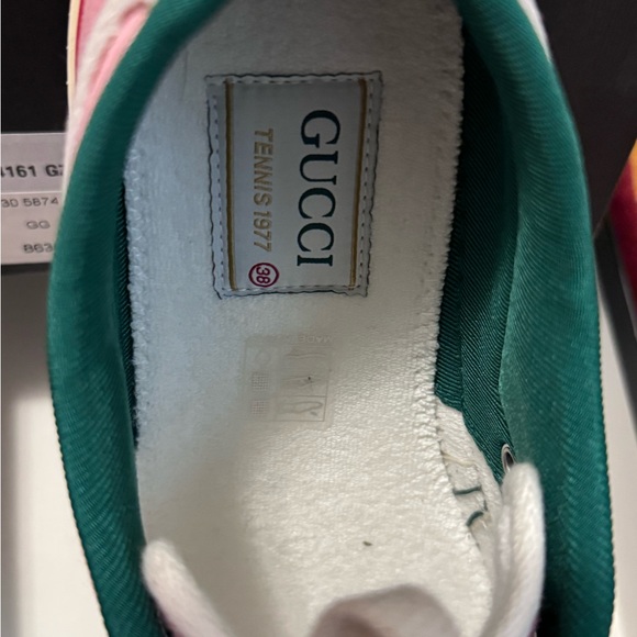 WOMEN'S GG GUCCI TENNIS 1977 SNEAKER PINK BRAND NEW WITH BOX SIZE EU 38 US SIZE8 - Picture 3 of 9